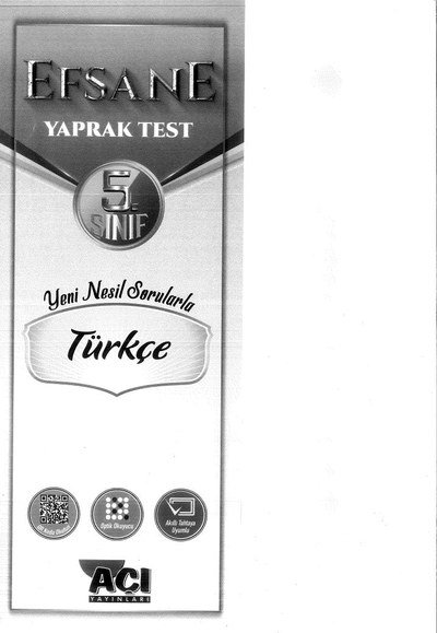 EFSANE TEST TÜRKÇE Fotokopinci -