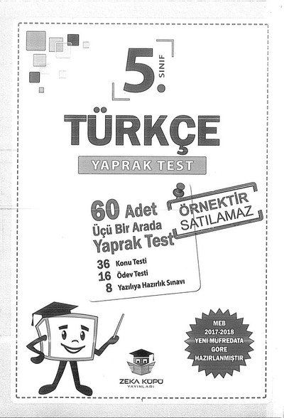 TÜRKÇE YAPRAK TEST Fotokopinci -