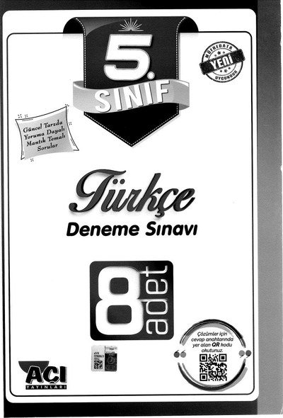 TÜRKÇE DENEME SINAVI 8 ADET Fotokopinci -