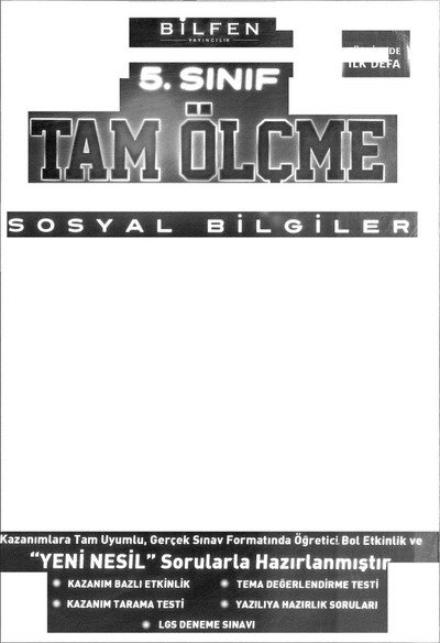 TAM ÖLÇME SOSYAL BİLGİLER Fotokopinci -