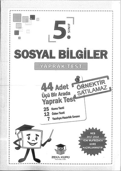 SOSYAL BİLGİLER YAPRAK TEST Fotokopinci -