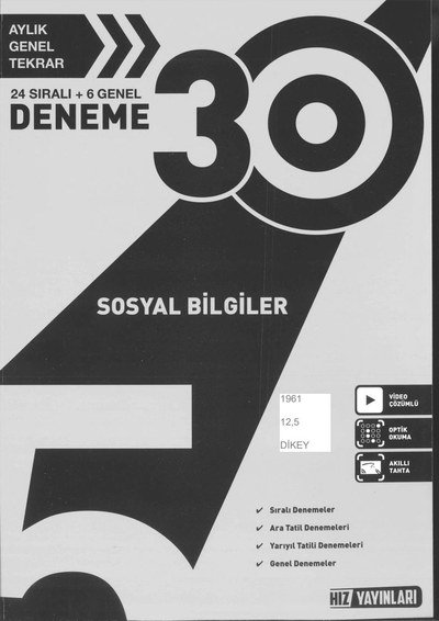 SOSYAL BİLGİLER 30 DENEME Fotokopinci -