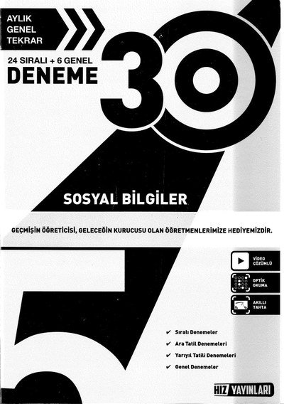 SOSYAL BİLGİLER 30 DENEME