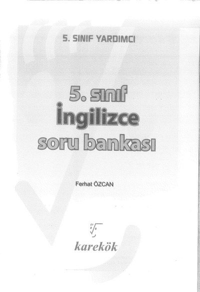 İNGİLİZCE SORU BANKASI Fotokopinci -
