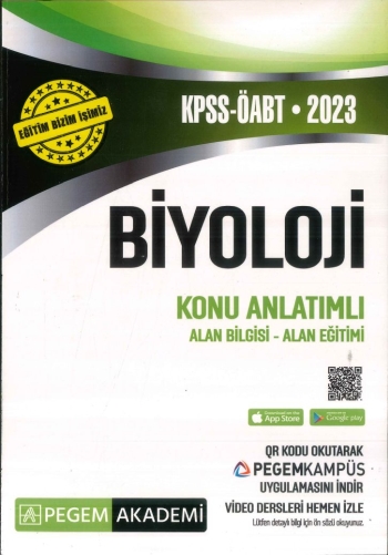 BİYOLOJİ KONU ANLATIMLI ALAN BİLGİSİ - ALAN EĞİTİMİ Fotokopinci -