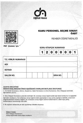 REHBER ÖĞRETMENLİĞİ 6*75 DENEME ÇÖZÜMLÜ Fotokopinci -