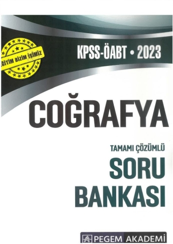 COĞRAFYA TAMAMI ÇÖZÜMLÜ SORU BANKASI Fotokopinci -