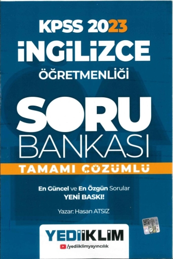 İNGİLİZCE ÖĞRETMENLİĞİ TAMAMI ÇÖZÜMLÜ SORU BANKASI Fotokopinci -