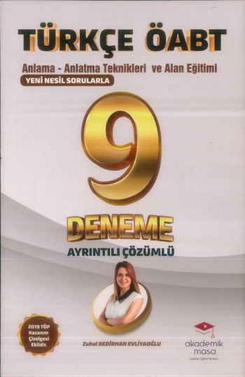 ANLAMA-ANLATMA TEKNİKLERİ VE ALAN EĞİTİMİ 9 ÇÖZÜMLÜ DENEME Fotokopinci -