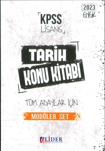 TARİH KONU KİTABI