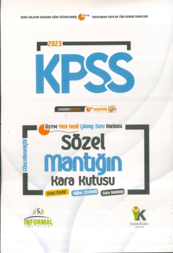 SÖZEL MANTIĞIN KARA KUTUSU Fotokopinci -