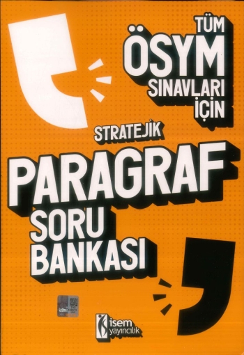 STRATEJİK PARAGRAF SORU BANKASI