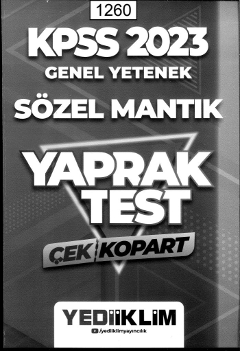 GENEL YETENEK SÖZEL MANTIK YAPRAK TEST Fotokopinci -