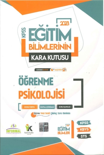 KARA KUTU ÖĞRENME PSİKOLOJİSİ KONU ÖZETLİ SORU BANKASI Fotokopinci -