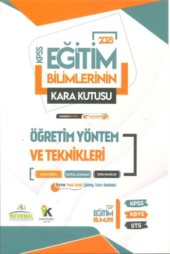 KARA KUTU ÖĞRETİM YÖNTEM VE TEKNİKLERİ KONU ÖZETLİ SORU BANKASI