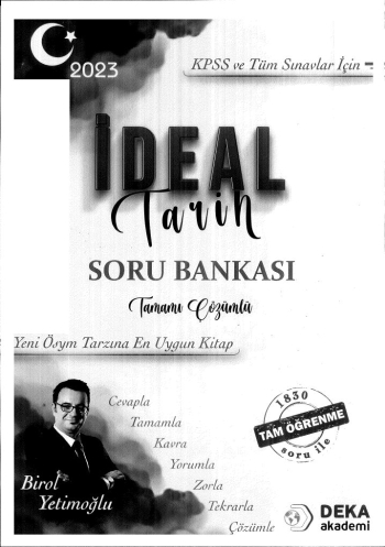 İDEAL TARİH TAMAMI ÇÖZÜMLÜ SORU BANKASI Fotokopinci -