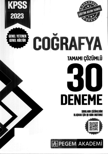 COĞRAFYA 30 DENEME TAMAMI ÇÖZÜMLÜ Fotokopinci -
