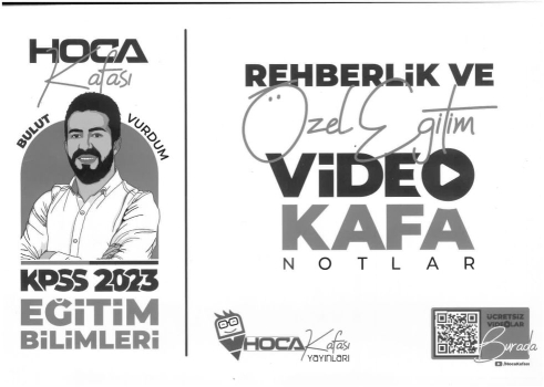 ÖZEL EĞİTİM VİDEO KAFA NOTLAR