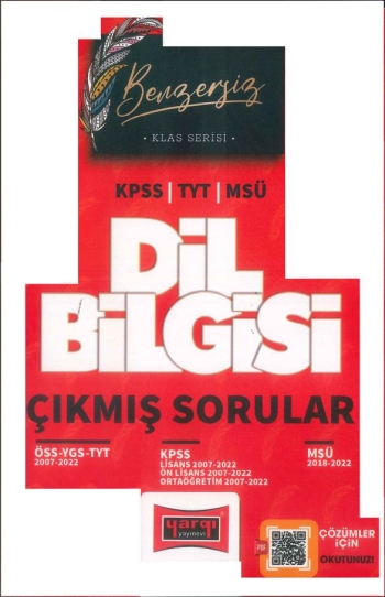 KLAS SERİSİ DİL BİLGİSİ ÇIKMIŞ SORULAR (KPSS-TYT-MSÜ) 2007-2022 Fotokopinci -