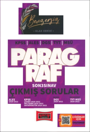 KLAS SERİSİ PARAGRAF ÇIKMIŞ SORULAR (ALES-DGS-KPSS-TYT-MSÜ) Fotokopinci -
