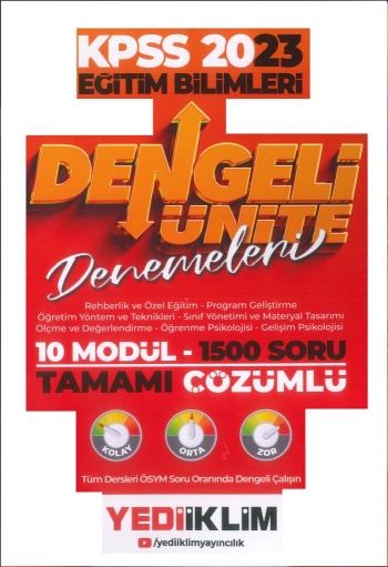 DENGELİ ÜNİTE DENEMELERİ 1500 SORU TAMAMI ÇÖZÜMLÜ SORU BANKASI (10 MODÜL) Fotokopinci -