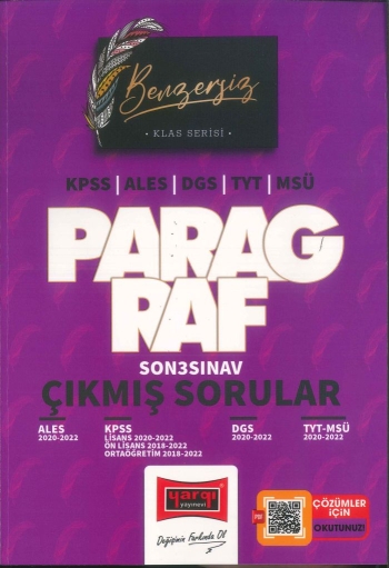 KLAS SERİSİ PARAGRAF ÇIKMIŞ SORULAR (ALES-KPSS-DGS-TYT-MSÜ) 2020-2022 Fotokopinci -
