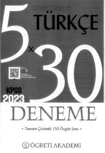 TÜRKÇE 5*30 DENEME ÇÖZÜMLÜ Fotokopinci -
