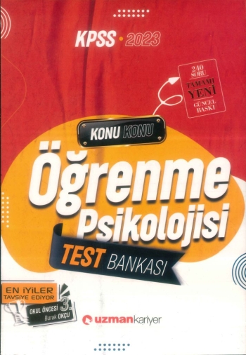 ÖĞRENME PSİKOLOJİSİ TEST BANKASI KONU KONU Fotokopinci -