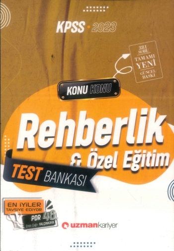 REHBERLİK VE ÖZEL EĞİTİM TEST BANKASI KONU KONU