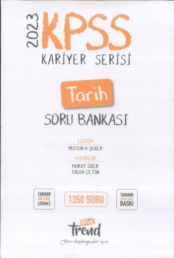 KARİYER SERİSİ TARİH SORU BANKASI1350 SORU Fotokopinci -