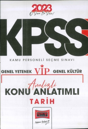 VİP ANALİZLİ TARİH KONU ANLATIMLI