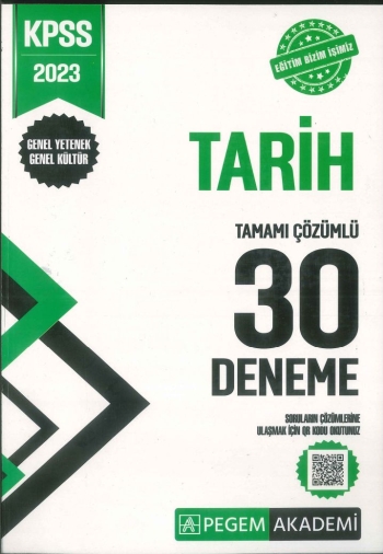 TARİH TAMAMI ÇÖZÜMLÜ 30 DENEME Fotokopinci -
