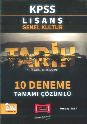 TARİH 10 DENEME TAMAMI ÇÖZÜMLÜ TEK ATIMLIK KURŞUN Fotokopinci -