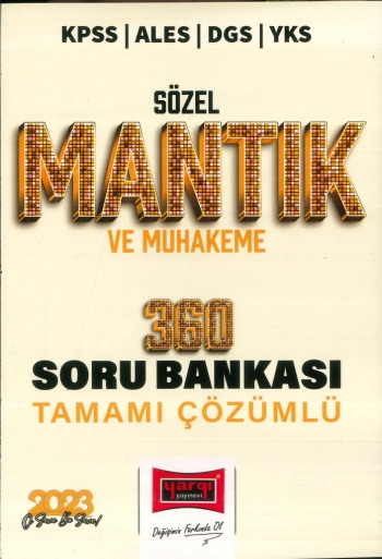 SÖZEL MANTIK VE MUHAKEME 360 ÇÖZÜMLÜ SORU BANKASI Fotokopinci -