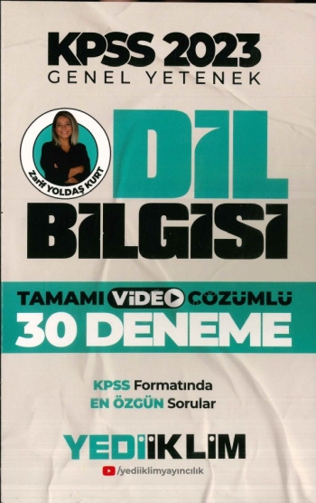 DİL BİLGİSİ TAMAMI VİDEO ÇÖZÜMLÜ 30 DENEME Fotokopinci -