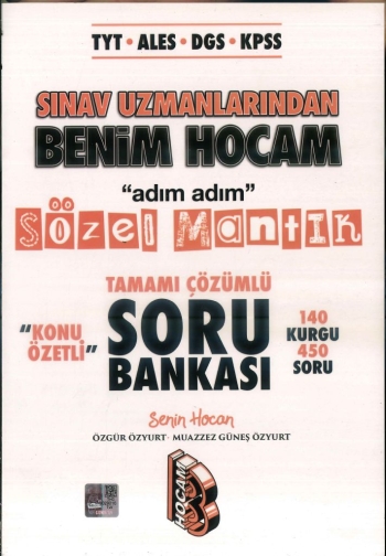 SINAV UZMANLARINDAN ADIM ADIM SÖZEL MANTIK ÇÖZÜMLÜ SORU BANKASI