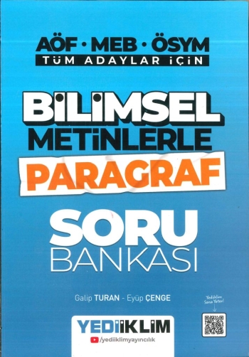 BİLİMSEL METİNLERLE PARAGRAF SORU BANKASI Fotokopinci -