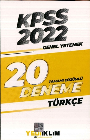 TÜRKÇE 20 DENEME ÇÖZÜMLÜ Fotokopinci -