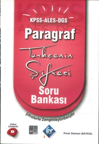 PARAGRAF TÜRKÇENİN ŞİFRESİ SORU BANKASI Fotokopinci -