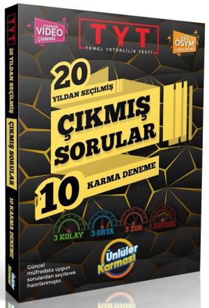 TYT Genel 20 Yıldan Seçilmiş Çıkmış Sorular 10 Karma Deneme Fotokopinci -