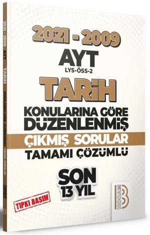AYT Tarih Son 13 Yıl Tıpkı Basım Konularına Göre Düzenlenmiş Tamamı Çözümlü Çıkmış Sorular 2009-2021 Fotokopinci -
