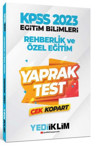 Rehberlik ve Özel Eğitim Çek Kopart Yaprak Test Fotokopinci -