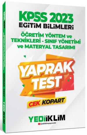 Öğretim Yöntem ve Teknikleri Sınıf Yönetimi Materyal Tasarımı Yaprak Test Çek Kopart