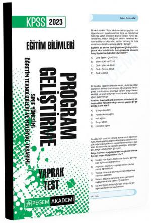 Program Geliştirme Yaprak Test Fotokopinci -