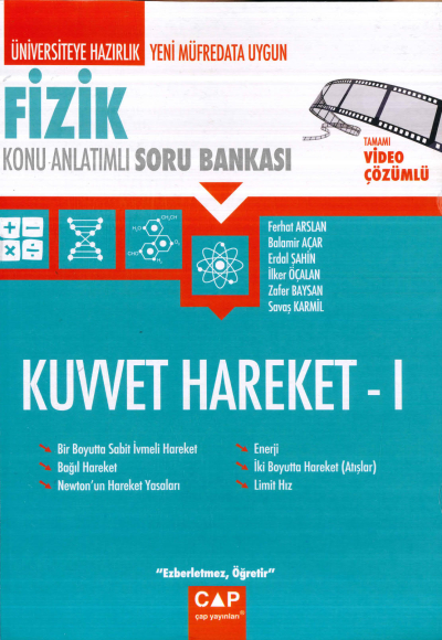 TYT-AYT FİZİK KUVVET HAREKET 1 KONU ANLATIMLI SORU BANKASI Fotokopinci -