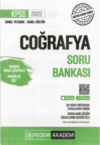 COĞRAFYA SORU BANKASI MODÜLER SET Fotokopinci -