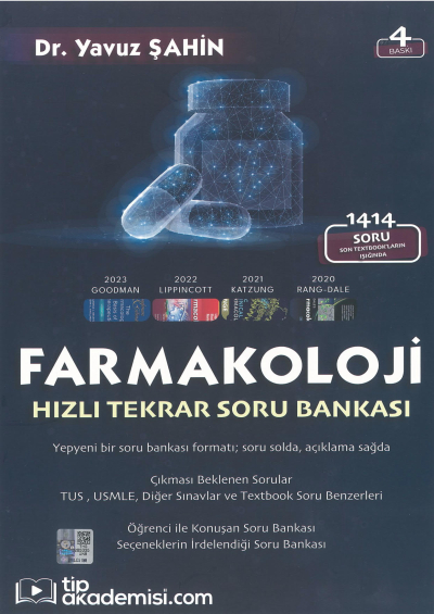 Farmakoloji Hızı Tekrar Soru Bankası Tıp Akademisi Fotokopinci -