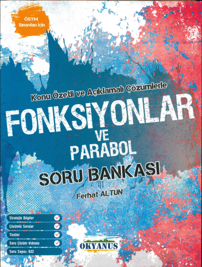 TYT-AYT FONKSİYONLAR VE PARABOL ÇÖZÜMLÜ SORU BANKASI Fotokopinci -