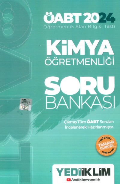 ÖABT KİMYA ÖĞRETMENLİĞİ SORU BANKASI Fotokopinci -