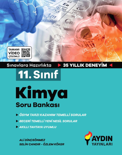11. Sınıf Kimya Tamamı Video Çözümlü Soru Bankası Aydın Yayınları Fotokopinci -